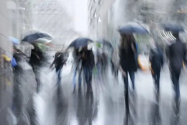 Dia chuvoso borrão movimento — Fotografia de Stock