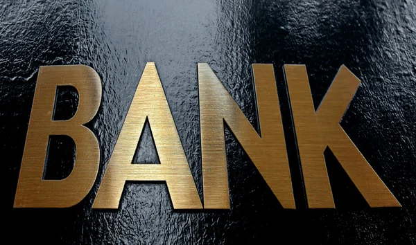 Ein Bankschild schließen — Stockfoto