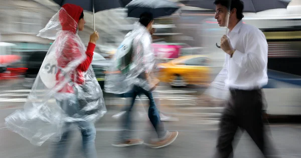 雨の日のモーション ブラーします。 — ストック写真