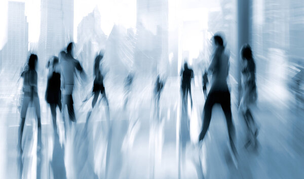 группа людей в бизнес-центре лобби
