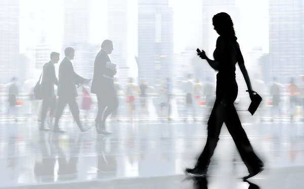 группа людей в бизнес-центре лобби
