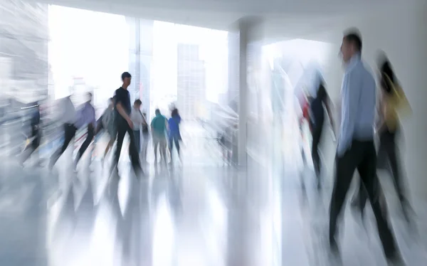 Group of people in the lobby business center — Stock Photo, Image