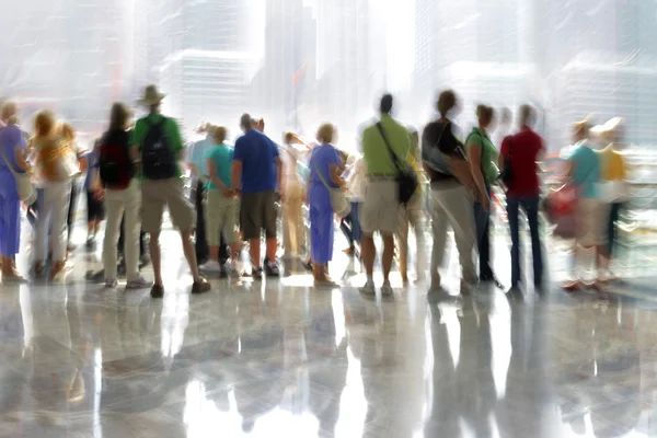 Group of people in the lobby business center — Stock Photo, Image