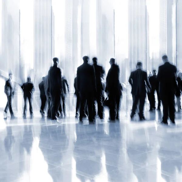 Groep mensen in het lobby business center — Stockfoto