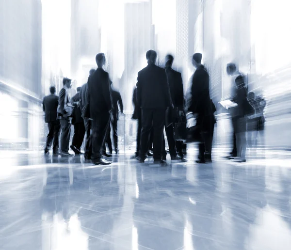 A lobby business centerben emberek csoportja — Stock Fotó