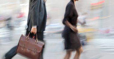 Grup iş adamları sokak