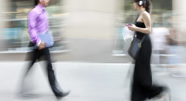 Group of business people in the street — Stock Photo, Image