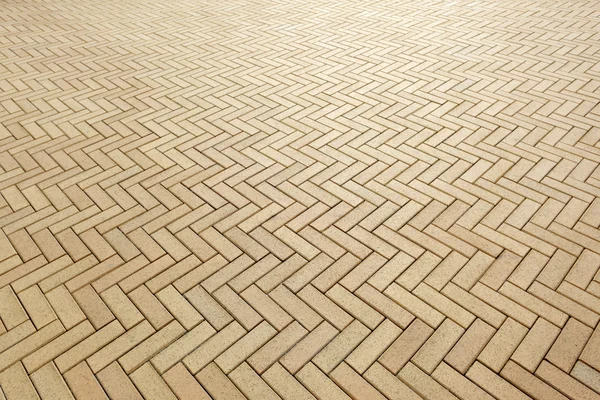Area of ceramic bricks herringbone pattern — Stock Photo, Image