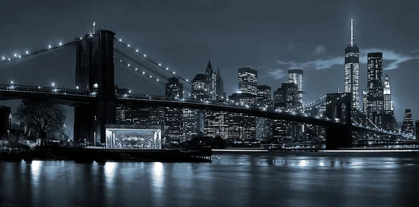 New York City at night — Stock Photo, Image