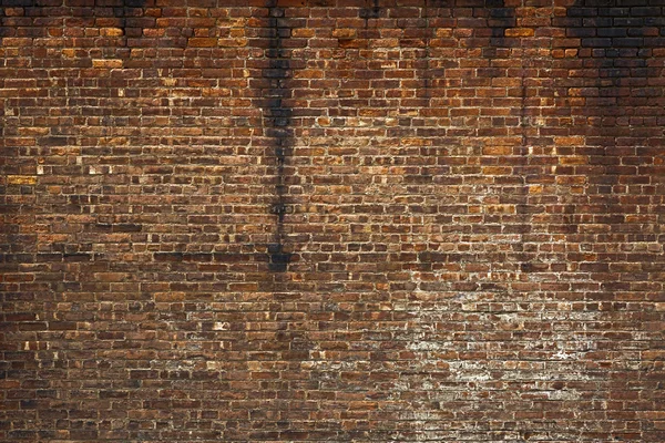 Dinding bata merah tua — Stok Foto