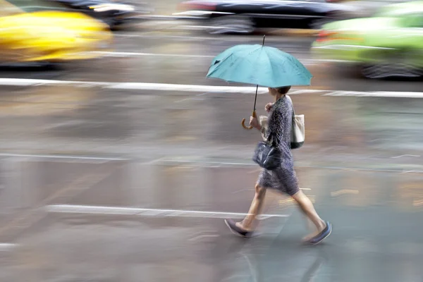 雨の日のモーション ブラーします。 — ストック写真