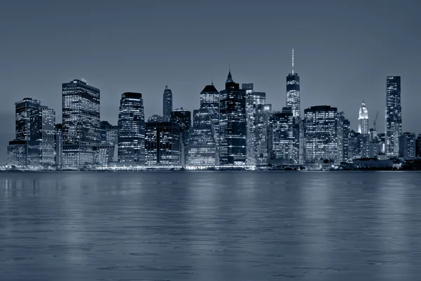 New York City at night — Stock Photo, Image