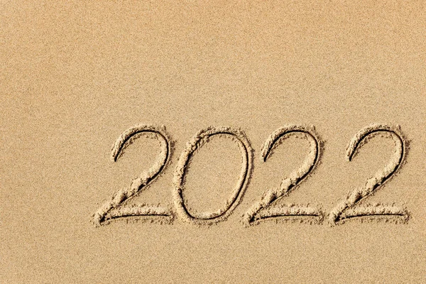 Drawing Image Sand Coming New Year — Stock Photo, Image