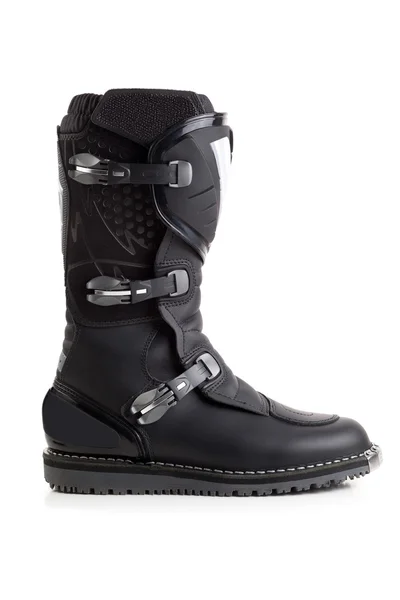 Motociclista MX boot isolado — Fotografia de Stock