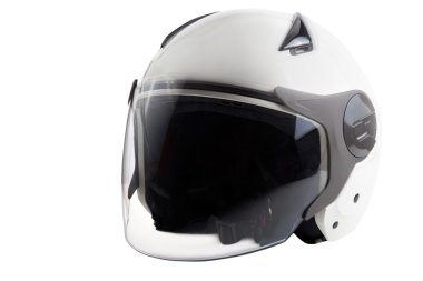 Beyaz modern scooter kask