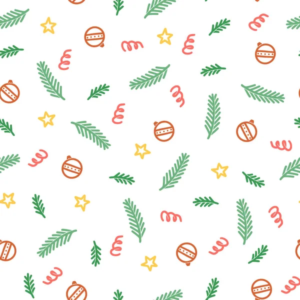 Julklapp boll sömlös mönster — Stock vektor