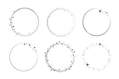 Yıldız dairesi ayarlandı. Çelenk yuvarlak