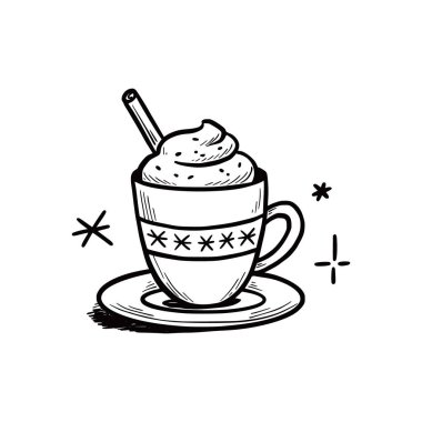 Sıcak kış bardağı kremalı.