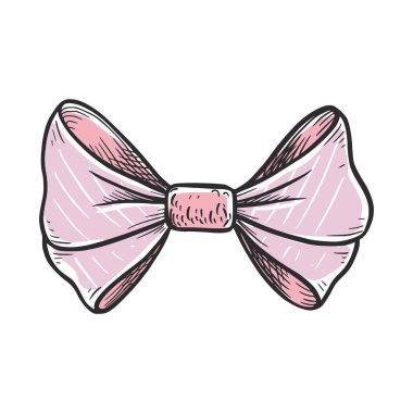 Kravat yayı renginde çizim