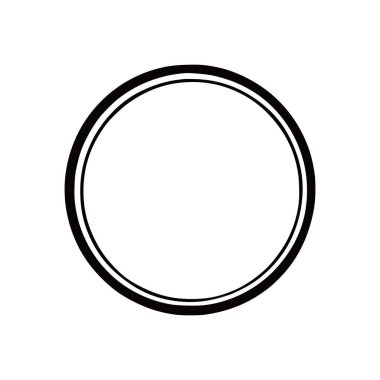 El çizimi çember çizgisi rozeti.