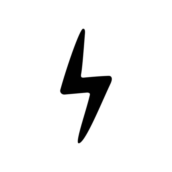 Handgezeichnetes elektrisches Blitzlicht — Stockvektor
