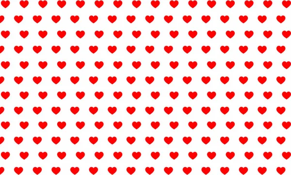 Sömlös Röd Hjärta Mönster Kärlek Ikon — Stock vektor