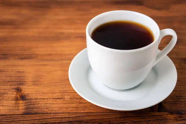 Café Fresco Para Café Manhã Refrescar Cafeína Copo Branco Torrado — Fotografia de Stock