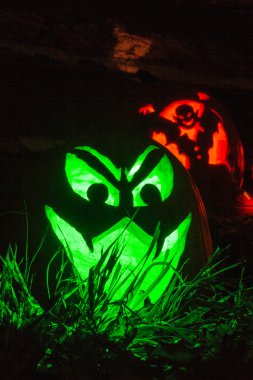 Işıklı halloween kabaklar