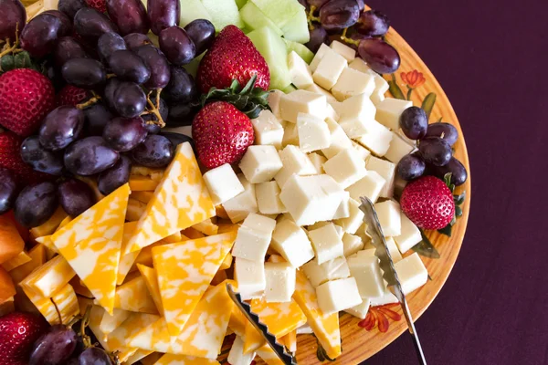 Vegetable and Cheese Plate — Stock Photo, Image