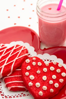 Valentine Decorated Cookies clipart