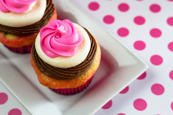 Neapolitan Cupcakes — Stock Photo, Image