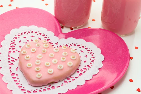 Biscotti decorati San Valentino — Foto Stock