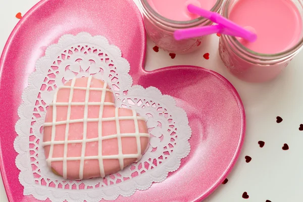 Biscotti decorati San Valentino — Foto Stock