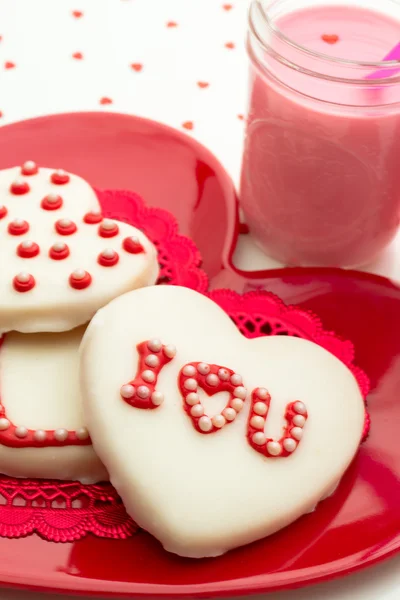 Biscuits décorés Saint Valentin — Photo