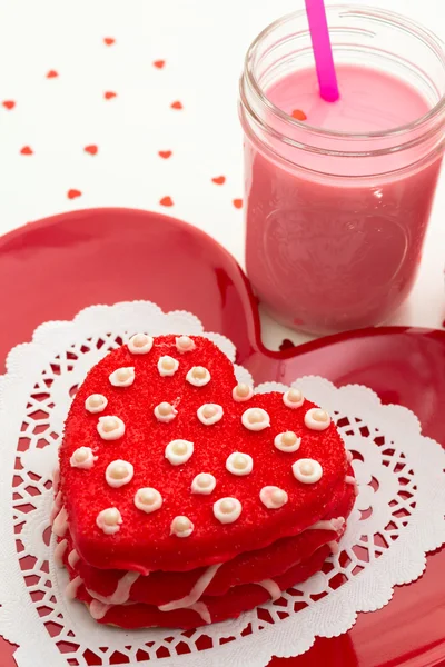 Galletas decoradas de San Valentín — Foto de Stock