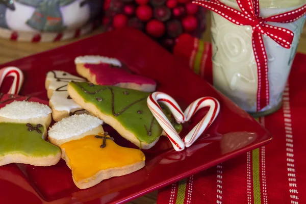 Corazón de caramelo para Santa — Foto de Stock