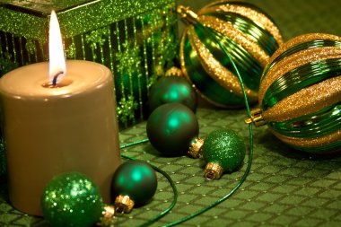 yeşil parıltı Noel