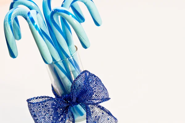 Blue Candy Canes — Stock Photo, Image