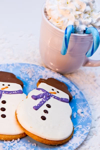 Biscotti pupazzo di neve — Foto Stock