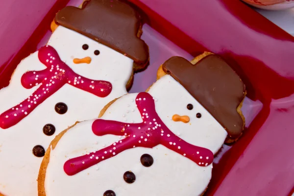 Печенье Снеговика — стоковое фото