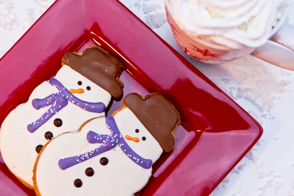 Biscotti pupazzo di neve — Foto Stock