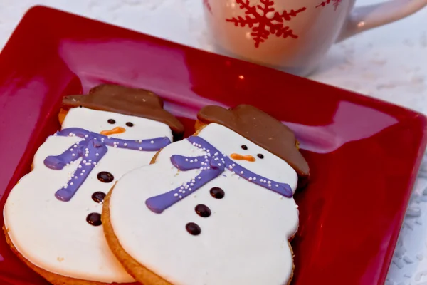 Biscuits bonhomme de neige — Photo