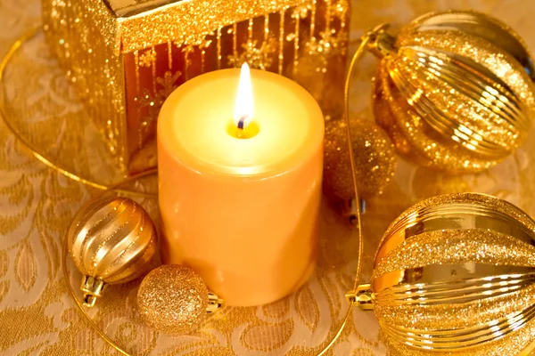 Oro Glitter Natale — Foto Stock