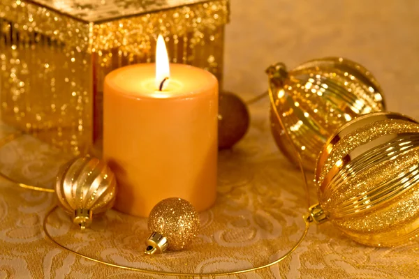 Oro Glitter Natale — Foto Stock