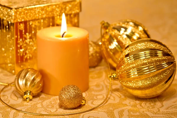 Oro Glitter Natale — Foto Stock