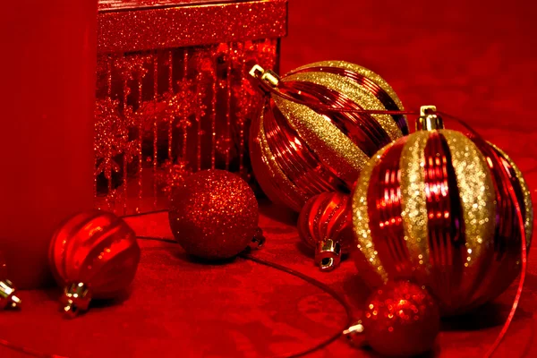 Natale Rosso Glitter — Foto Stock