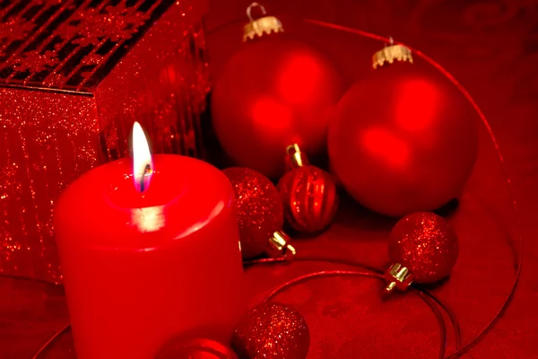 Natale Rosso Glitter — Foto Stock