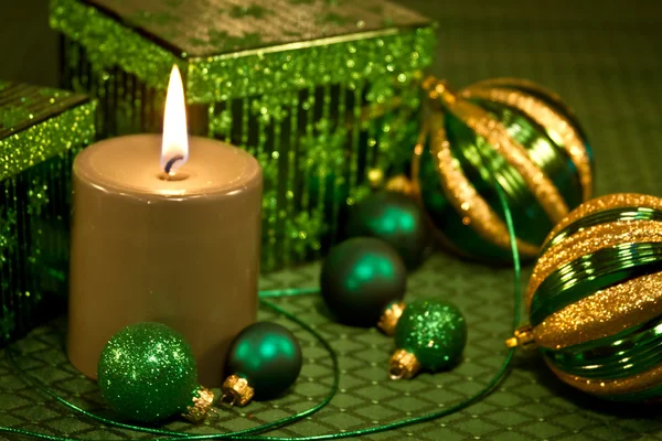 Green Glitter Natale — Foto Stock