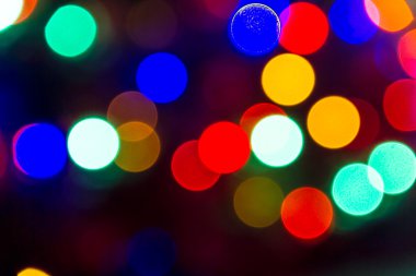 Noel ışıkları bokeh
