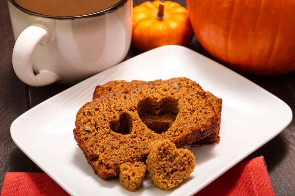 Pompoen brood — Stockfoto